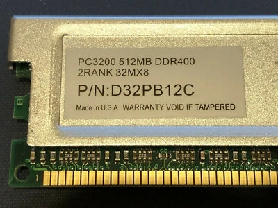 1,5 GB (3 x 512 MB) Super Talent DDR 400 512 MB PC3200 RAM D32PB12C (Lote de 3) Foto 1 de 2