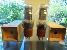 WE HYTRON VT-25-A TYPE 10 USA PAIR OF NEW OLD STOCK IN BOX VINTAGE VALVES TUBES