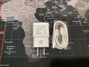 SAMSUNG USB  CHARGER TRAVEL ADAPTER EP-TA50JWE With Charging Cord - Picture 1 of 5