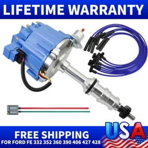 HEI Distributor For Ford Fe 332,352,360,361 ,391,406,410,427,428 8.5MM WIRES - Picture 1 of 9