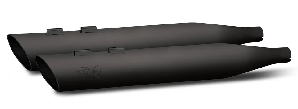 Componentes RC Negro RCX 4" Corte Abajo Negro Slip On Silenciadores Harley FLH/T 95-16 Foto 1 de 1