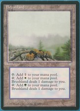 Brushland Ice Age NM Land Rare MAGIC THE GATHERING CARD (ID# 249077) ABUGames