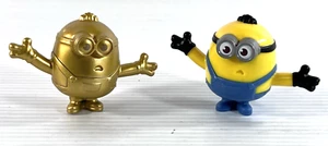 Despicable Me Minions Mcdonalds Happy Meal Gold & Regular Bob Minion Toy 2019 - Picture 1 of 12
