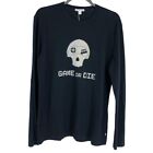 Nwt James Perse Men's Black Long Sleeve Skull Graphic Gamer T-Shirt 1 (=S)