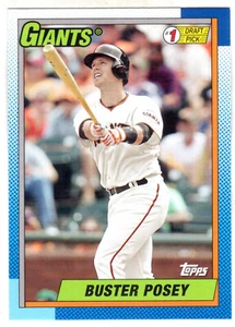 2015 TOPPS ARCHIVES #90DPI-BP BUSTER POSEY '90 TOPPS #1 DRAFT PICKS - Picture 1 of 1