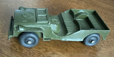 TootsieToy Tootsie Juguete Militar CJ3 1947 Ejército Jeep 4" Vehículo Diecast De Colección Foto 1 de 4