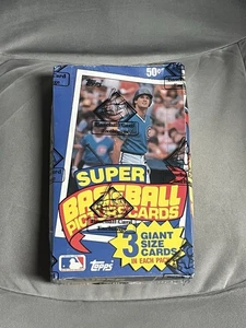 1985 Topps Super Baseball Unopened Box-24 Packs! Sandberg! BBCE Authenticated! - Picture 1 of 2