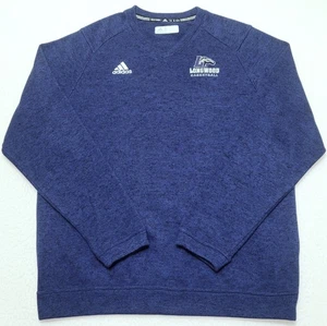 TEAM ISSUED adidas Longwood Lancers basketball navy blue V-neck sweater Men's XL - Picture 1 of 6