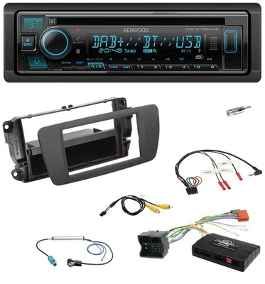 Kenwood Bluetooth DAB CD Lenkrad USB Autoradio für Seat Ibiza 2008-2015 tuam gre - Bild 1 von 4