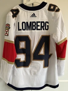 AUTHENTIC new with tags Florida Panthers Ryan Lomberg Adidas White Jersey 42 - Picture 1 of 3