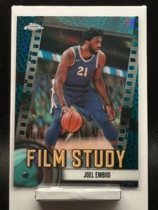 2024-25 Topps Chrome - Joel Embiid Film Study #FS-5 Blue Basketball Refractor - Picture 1 of 2