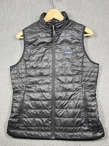Patagonia Nano Puffer Vest Women’s Size Medium Black Full Zip COMPANY LOGO - Bild 1 von 12