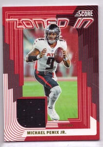2025 Score Michael Penix Jr. Zoned In Patch Atlanta Falcons No. ZON-MPX - Picture 1 of 2