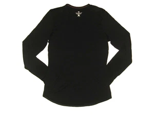 Maglia donna SEG'MENTS 100% lana merino nera manica lunga strato base S - Foto 1 di 5