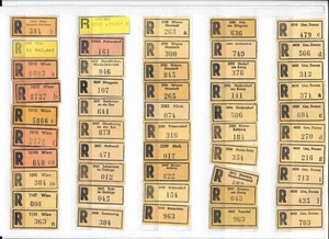 R-Zettel/Österreich  (100 versch.) - Bild 1 von 2