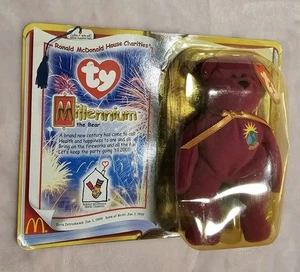 McDonalds TY Millennium the Bear Beanie Baby NEW - Picture 1 of 2