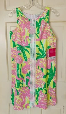 Lilly Pulitzer Target XL Floral Shift Dress Girls 14 16 Cotton may fit Adult XS - Image 1 of 4