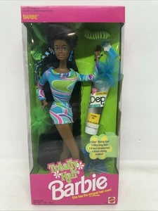 ¡NUEVO! Difícil de encontrar 1991 totalmente Hair Barbie afroamericana! #5948 - Imagen 1 de 7