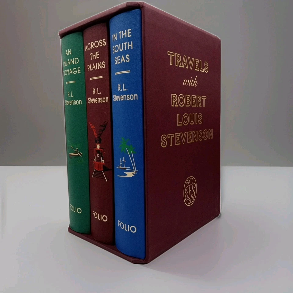 Folio Society - Travels with Robert Louis Stevenson 3 Book Set Limited Edition - Image 1 of 4