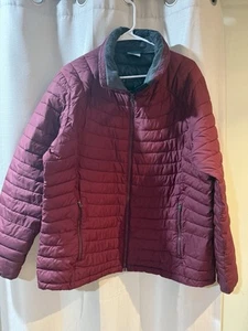 Columbia weinrote Puffy Jacke mit Reißverschlusstaschen Damen Gr. XL - Bild 1 von 4
