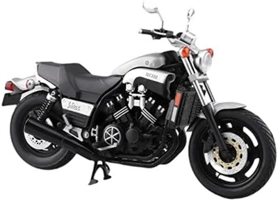 AOSHIMA YAMAHA Vmax Silver 1/12 Scale Motorcycle Diecast Model F/S w/Tracking# - Image 1 of 4