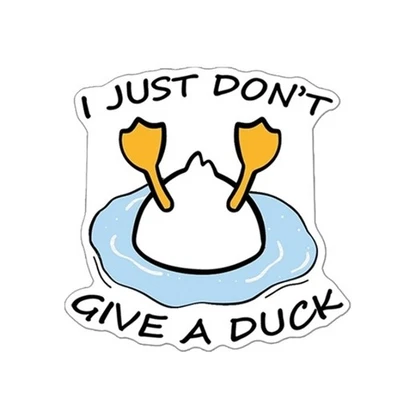 5 piezas. Simplemente no te des un pato. Tapa plana acrílica de resina plana 1276833 1,8" Foto 1 de 2