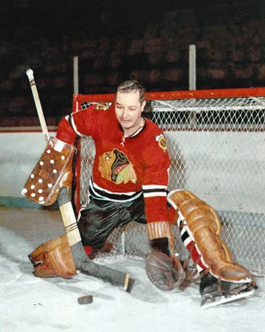 Chicago Blackhawks GLENN HALL Glossy 8x10 Photo NHL Hockey Print Poster HOF 75 Cover