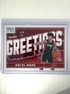 2024-25 NBA Hoops Rookie Greetings Kel’El Ware RC #2 Heat - Picture 1 of 2