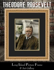 President Theodore Roosevelt Sagamore Hill Colorized Photograph Custom Framed - Picture 1 of 3