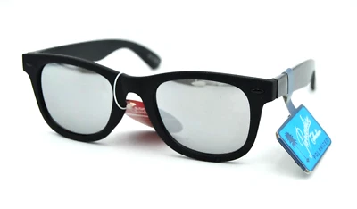 Gafas de sol polarizadas paradise Collection YHX71SG53 negras con espejo plateado 100 % UV Foto 1 de 4