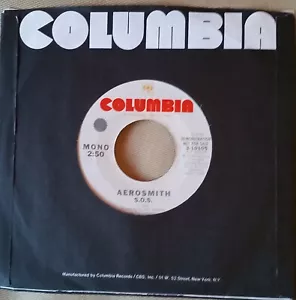AEROSMITH PROMO 7" S.O.S. MONO / STEREO COLUMBIA 1974 - Imagen 1 de 1