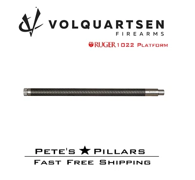 Barril ligero de fibra de carbono Volquartsen Ruger 10/22 16,5" 1/2-28 VF10LCF‐CT Foto 1 de 4