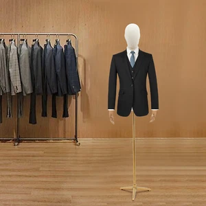 Manichino Espositore Abbigliamento Uomo Altezza e Postura Regolabile Espositore Metallo - Foto 1 di 15