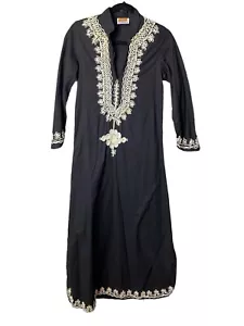 Vintage 1970’s Hippie Boho Woman’s Kaftan Mumu Maxi Dress Size Small - Picture 1 of 9