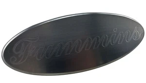 Billet Aluminum Grill Tailgate Oval Emblem 9" Fummins Swap Badge for F250 F350 - Picture 1 of 2