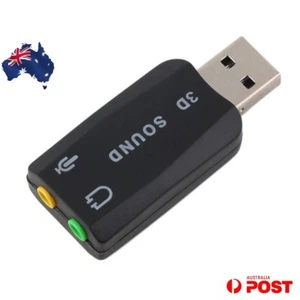 USB 2.0 to 3.5mm mic headphone Jack Stereo Headset 3D Sound Card Audio Adapter - Picture 1 of 1