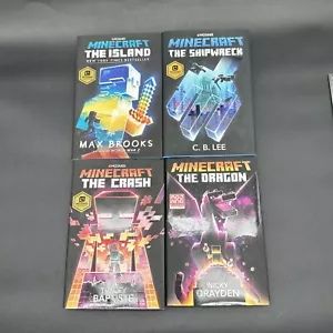Lot of 4 MINECRAFT Hardcover Books All With Dust Jackets HCDJ - Picture 1 of 6