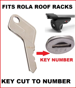 Key Cut To Code Number fits ROLA ROOF RACK key Roof Box Keys Ski Rack - Picture 1 of 4
