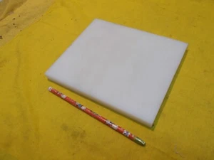 WHITE NYLON BAR machinable plastic flat sheet stock 5/8" x 6-7/8" x 8" - Picture 1 of 1