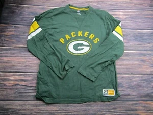 Majestic Mens Size Large Green Bay Packers NFL Long Sleeve Tee Shirt Preowned - Picture 1 of 10