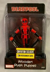 Entertainment Earth Deadpool Wooden Push Puppet Convention Exclusive 339/492