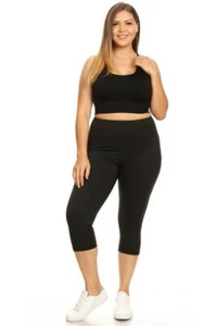 Women's Active High Rise 5-Pocket Capri Tights - Picture 1 of 4
