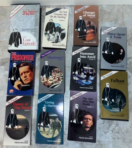 (11) The Prisoner Patrick McGoohan Original VHS Lot w/ Video Companion & Big Ben - Imagen 1 de 2