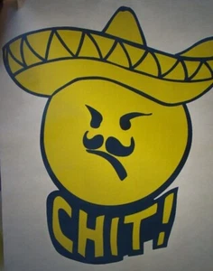 CHIT! $HIT! VINTAGE 1970's FUNNY IRON ON TRANSFER BANDITO -NICE, B-4 - Picture 1 of 2