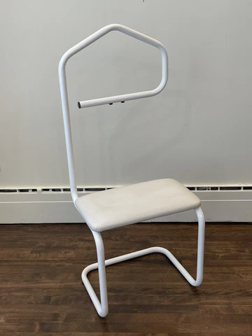 Vintage postmodern valet stand || Vintage coat tree || White Vintage Valet Stand Cover
