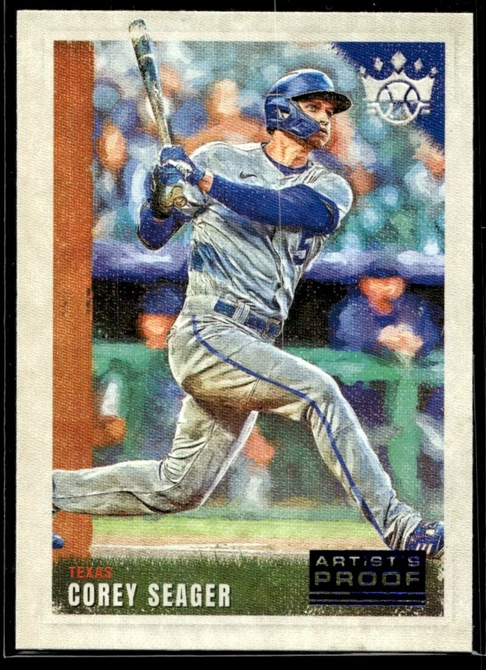 2022 Panini Diamond Kings Artist Proof Blue Corey Seager Texas Rangers #33 - Image 1 of 2