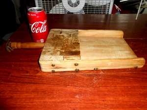 Vintage Antik Holz Küche Schneidebrett - Bild 1 von 10