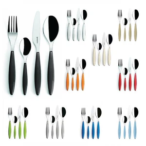 Guzzini Feeling Series Cutlery 24 Pieces Set Forks/Knives/Tablespoon/Teaspoons - Picture 1 of 11