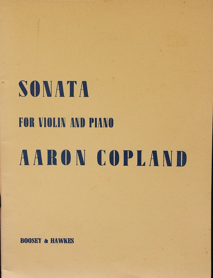 Copland Sonata for Violin and Piano - Image 1 of 1