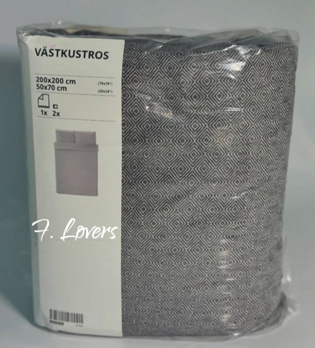 IKEA VASTKUSTROS Doppelbettbezug Und 2 Kissenbezüge 220x200cm 105.006.05 - Bild 1 von 1